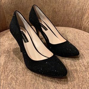 Like New! INC Black Stone Studded Pumps